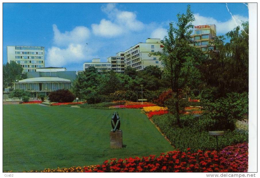 Hameln, Bürgerpark Mit Weserberglandhalle Und Rathaus 1977 - Hameln (Pyrmont)