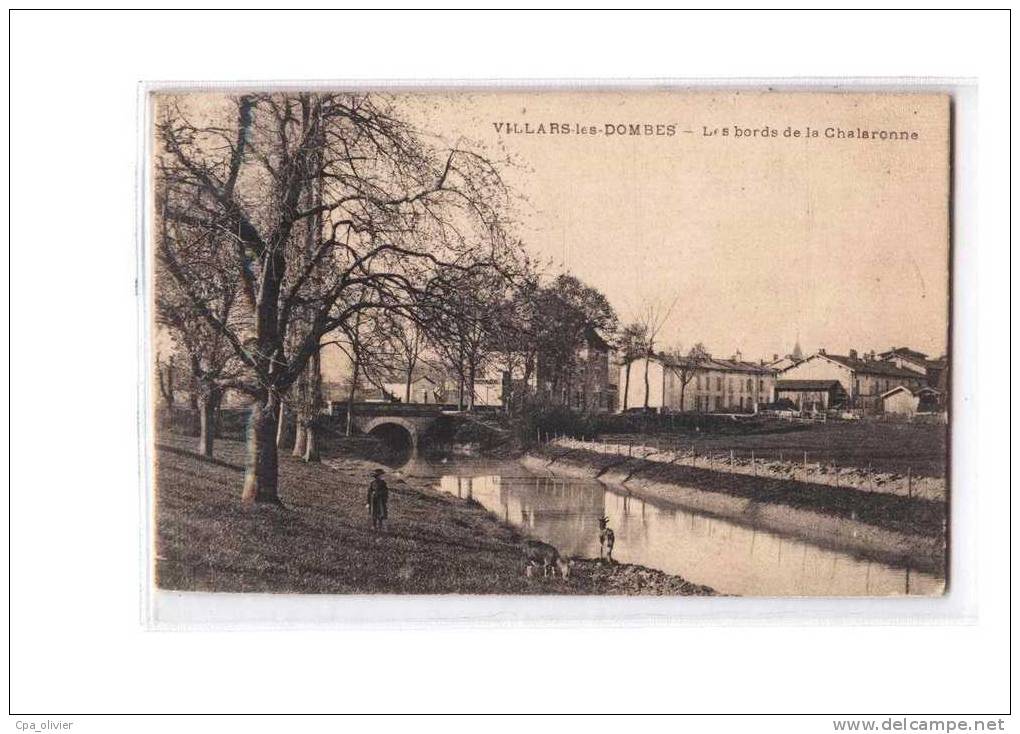 01 VILLARS LES DOMBES Bords De La Chalaronne, Vue Générale, Animée, Chevrière, Ed B&G, 191? - Villars-les-Dombes