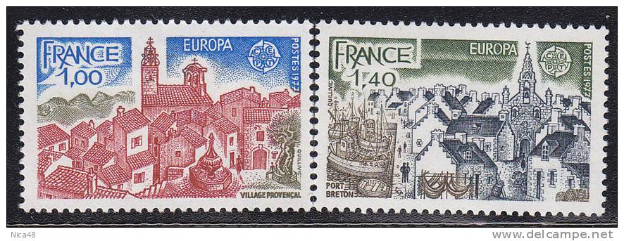 Europa  1977 - Francia Nuovi  2 Val Unificato	 1928/1929 - 1977