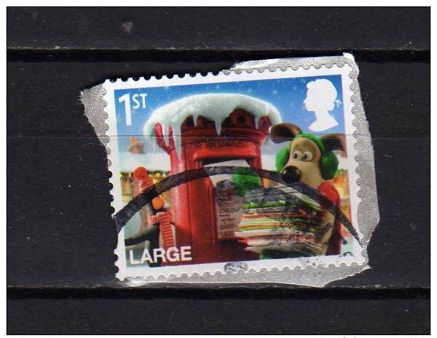 GB 2010 "Gromit Posting Christmas Cards, 1st Large" USED On Paper GB01049 - Unclassified