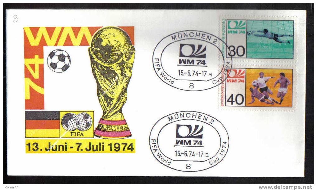 A100B - GERMANIA , Munchen 15/6/74 FIFA World Cup - 1974 – Westdeutschland