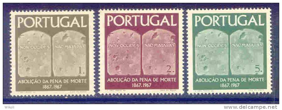 Portugal - 1967 Civil Law (complete Set) - Af. 1017 To 1019 - MH - Nuovi