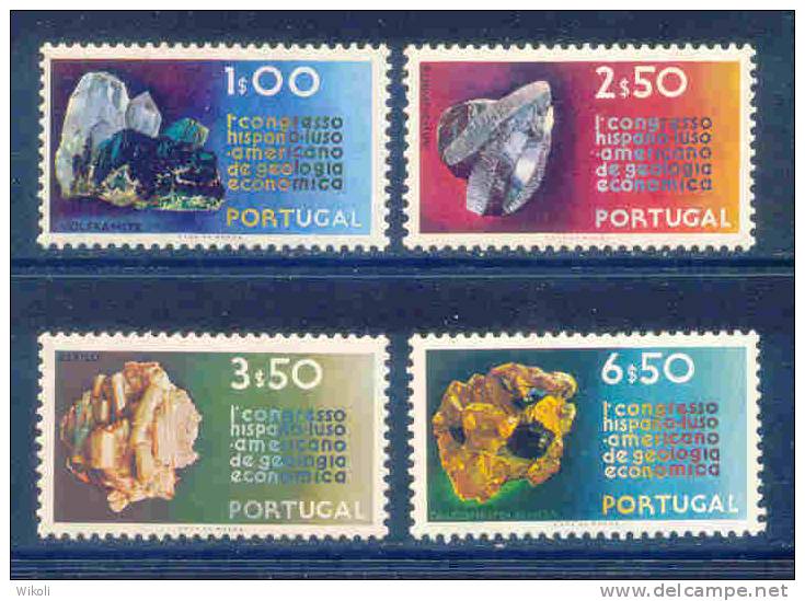 Portugal - 1971 Rocks, Economic Geology (complete Set) - Af. 1109 To 1112 - MNH - Nuovi