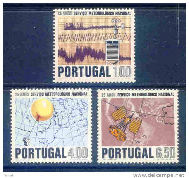 Portugal - 1971 Meteorological Service (complete Set) - Af. 1116 To 1118 - MNH - Nuovi
