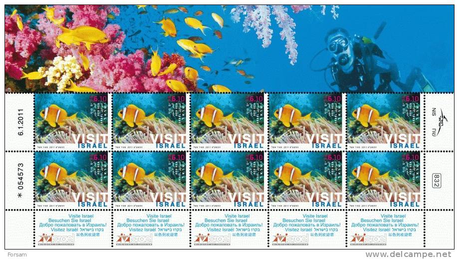 ISRAEL..2011..Michel # 2202-2204..FULL SHEETS...MNH...MiCV - 80 Euro. - Ongebruikt (met Tabs)