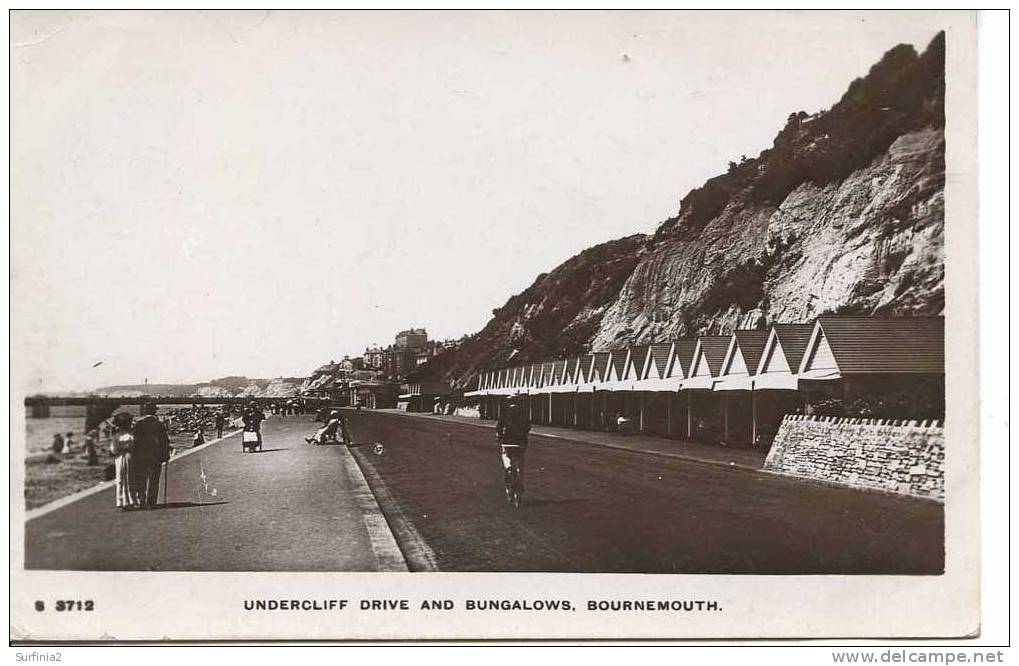 BOURNEMOUTH - UNDERCLIFF DRIVE AND BUNGALOWS RP 1918 - Bournemouth (fino Al 1972)