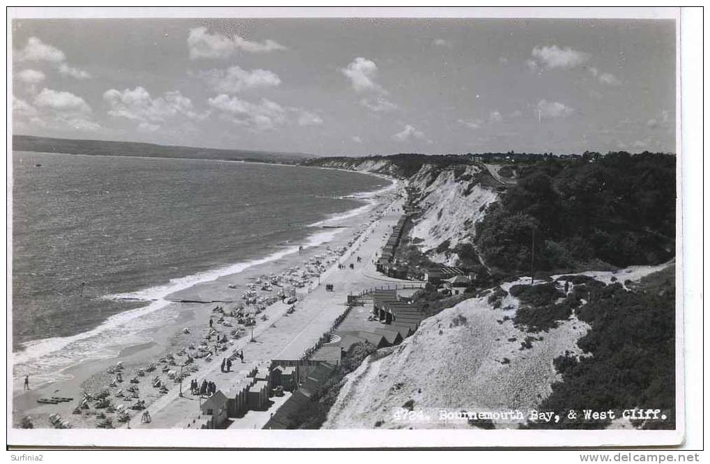 BOURNEMOUTH - BAY AND WEST CLIFF RP 1951 - Bournemouth (hasta 1972)