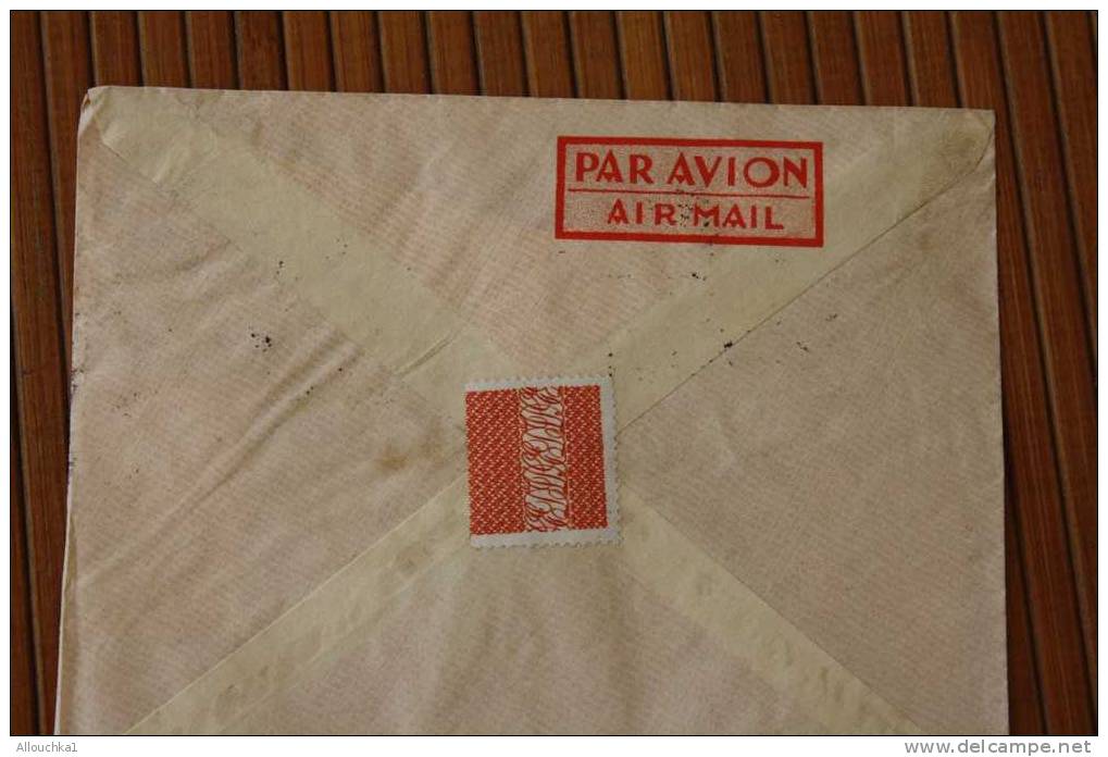 POINTE NOIRE   A.E.F. AFRIQUE EQUATORIALE  FRANCAISE  EX COLONIE 1952 LETTRE >MARCOPHILIE P/ HORLOGERIE LYON - Storia Postale