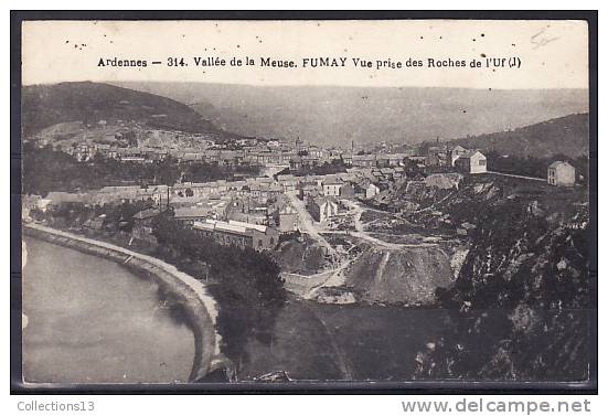 ARDENNES - Fumay - Vue Prise Des Roches De L'UF - Fumay