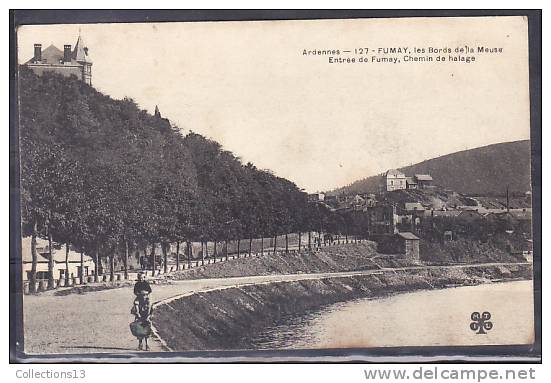 ARDENNES - Fumay, Les Bords De La Meuse - Entree De Fumay, Chemin De Halage - Fumay