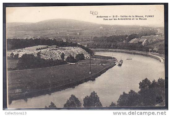 ARDENNES - Fumay - Vue Sur Les Ardoisieres Et La Meuse - Fumay