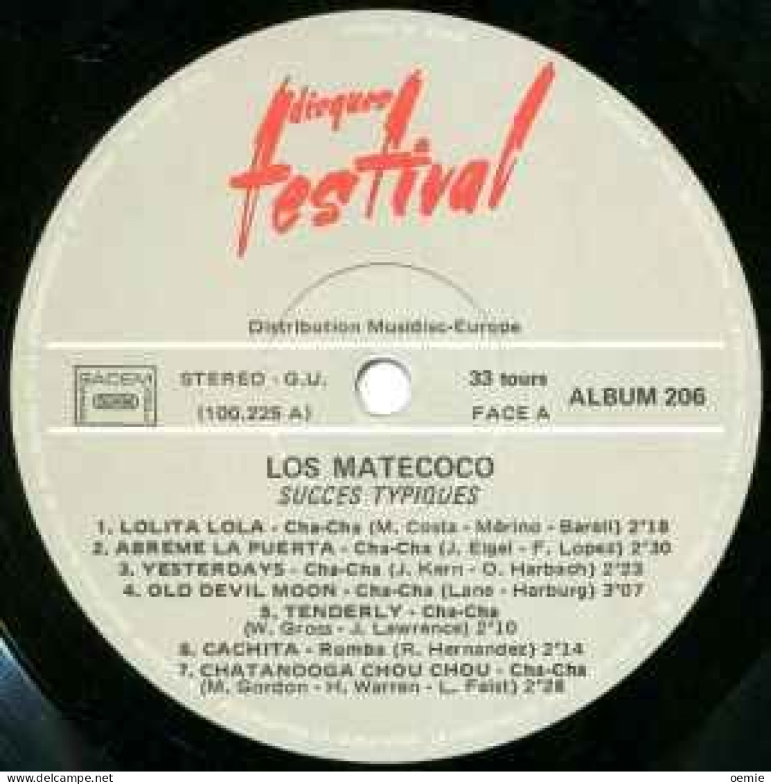 LOS  MATECOCO  ° SUCCES  TYPIQUES   ALBUM  DOUBLE - Musiques Du Monde
