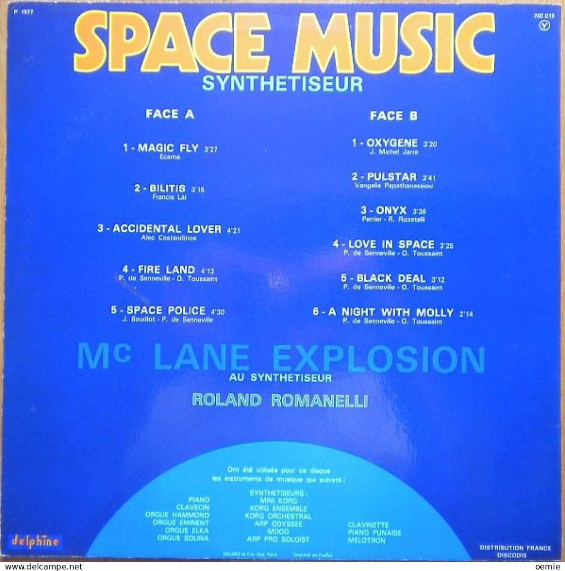 SPACE  MUSIC °  MAGYC  FLY  /  OXYGENE  /  PULSTAR  /  ONYI  /  BILITIS - Musicals