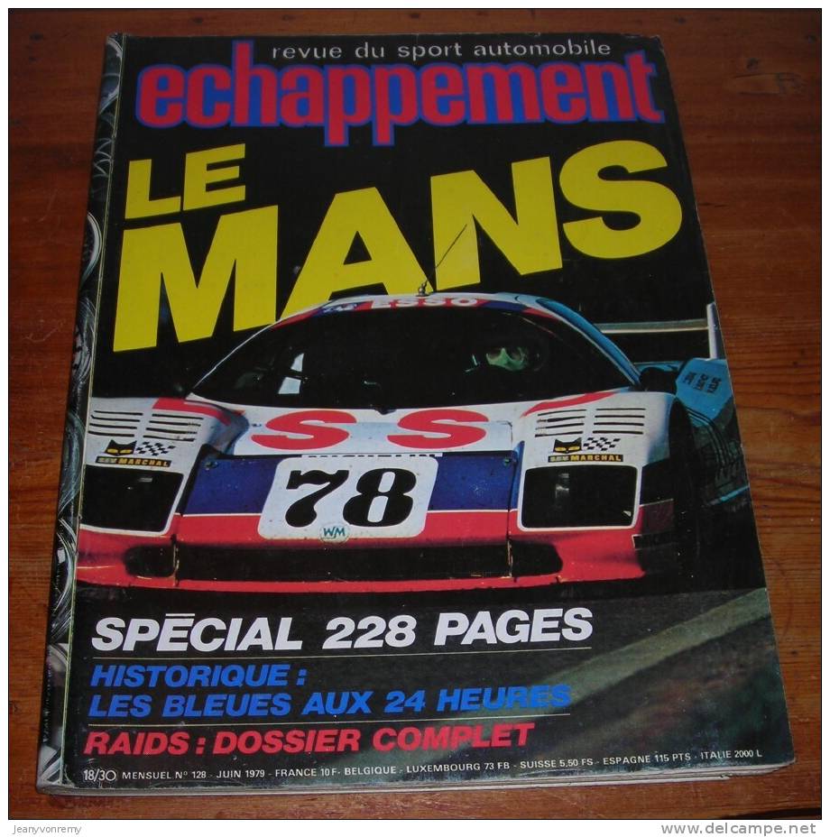 Echappement - Revue Du Sport Automobile - N°128 - Juin 1979. - Auto