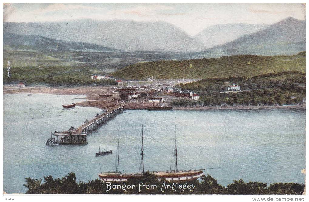 Anglesey,  Bangor From... - 1906 (zonder Zegel) - Anglesey