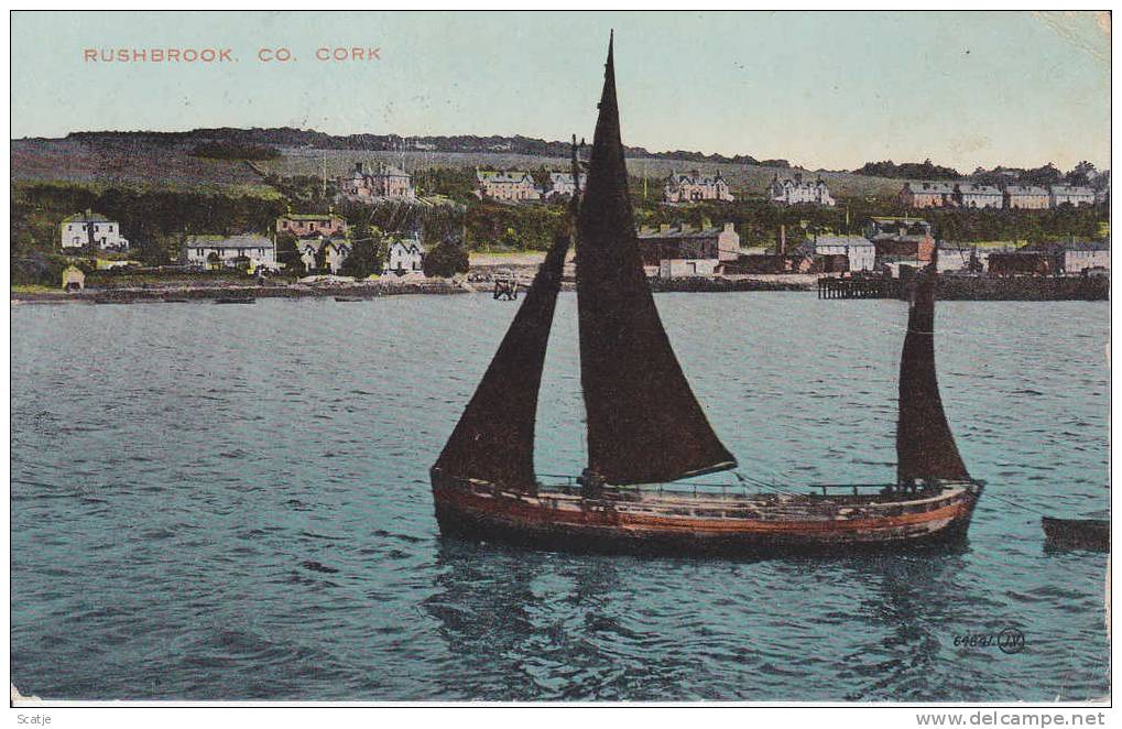 Rushbrook. Co Cork -  1924 ( Zegel Afgescheurd) - Stempel Dover - Cork