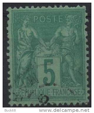 FRANCE  75 (o) Sage Type II (2) - 1876-1898 Sage (Type II)