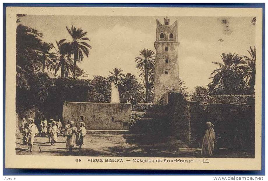 VIEUX BISKRA (Algerie), Mosquee De Sidi-Mousso, Nicht Gelaufen Um 1899, Kunst-Verlag Metz-Tübingen - Biskra