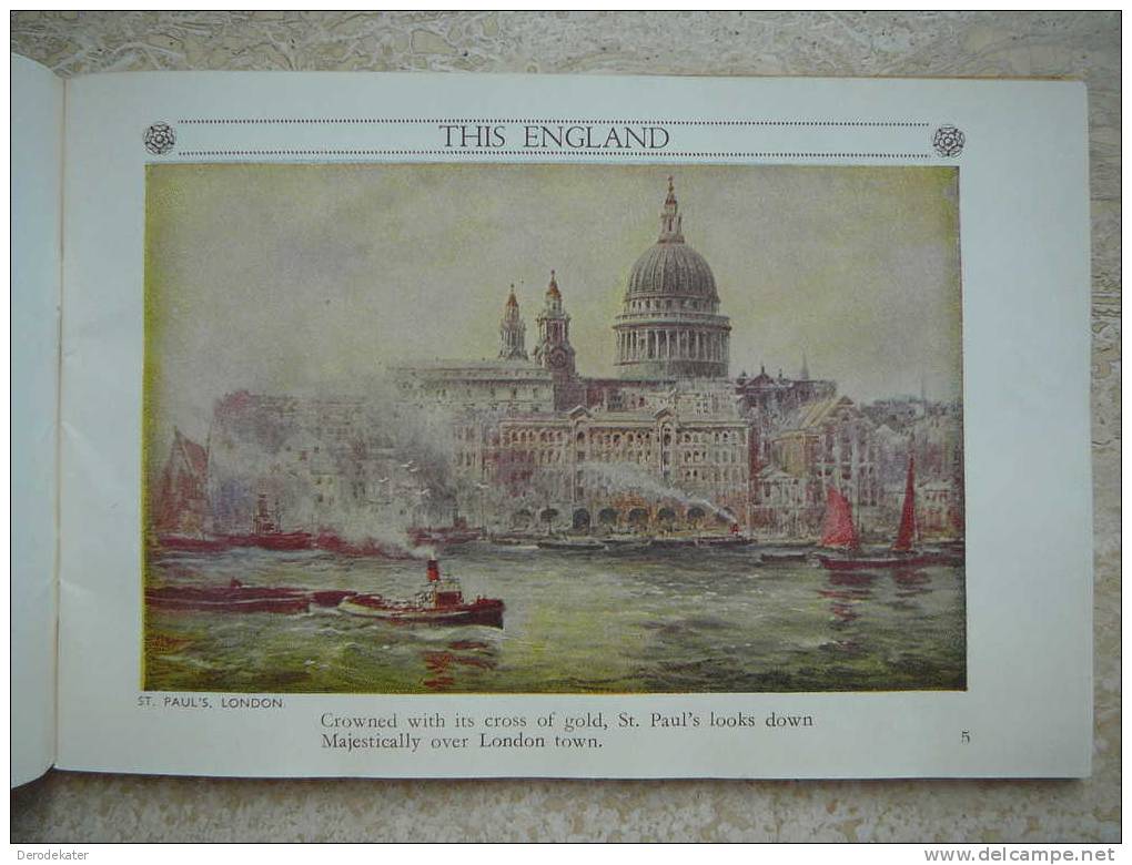 This England. Described By Allan Junior.Valentine & Sons. Pictorial Memento Of Scenic Loveliness.64 P. Good Condition ! - Books & Catalogs