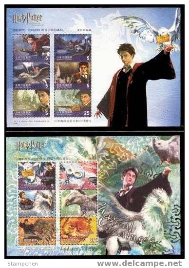 2004 1st Harry Potter Stamps S/s- Prisoner Of Azkaban Owl Cinema Bird - Hiboux & Chouettes
