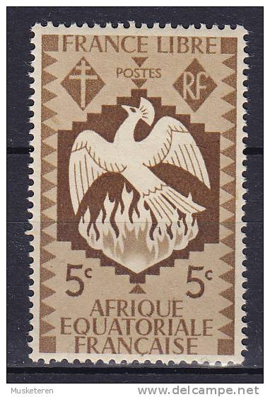 French Equatorial Africa 1943 Mi. 163    5 C France Libre Phönix MH* - Nuevos