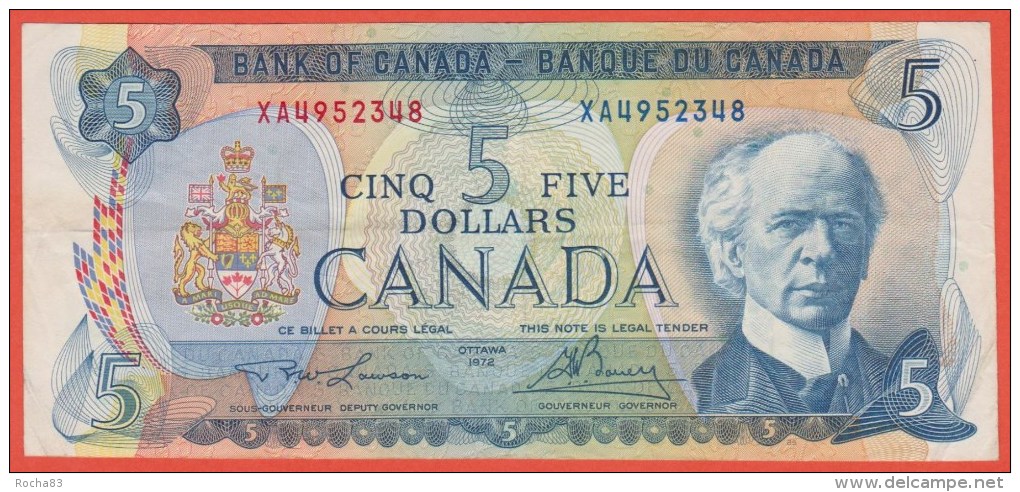 CANADA - 5 Dollars  De 1972  - Pick 87b - Canada