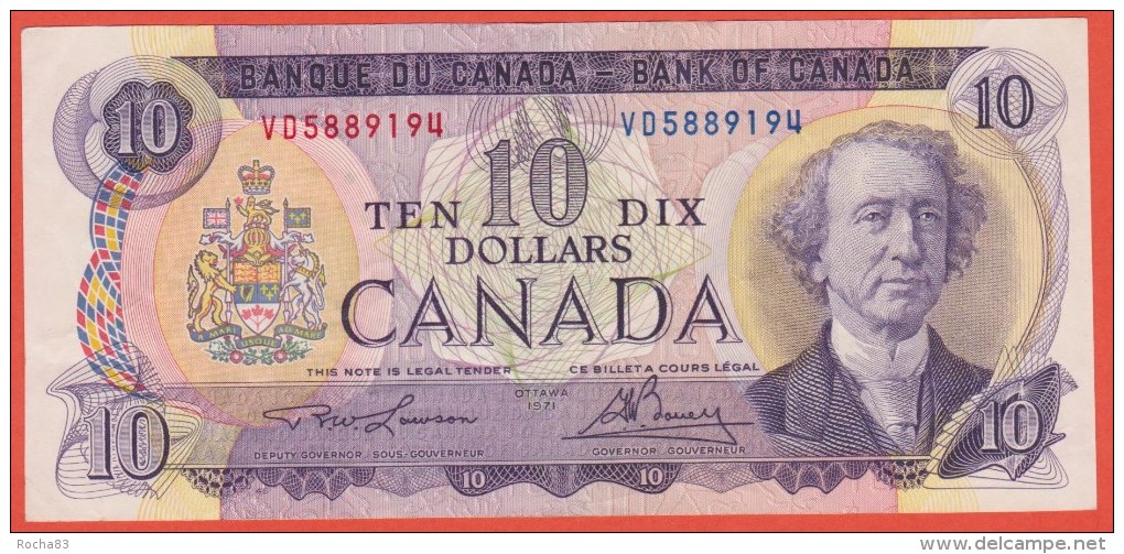 CANADA - 10 Dollars  De 1971  - Pick 88c - Canada