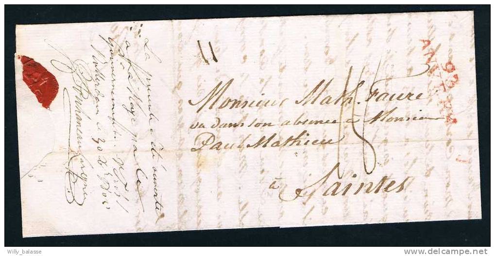 Belgique Precurseur 1804 Lettre Datee De Londres (recue Apres 3 Mois ) Avec Marque Passée En Fraude SUITE DESCRIPTION - 1794-1814 (Französische Besatzung)