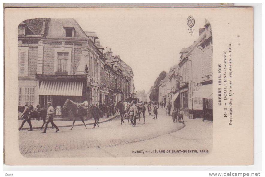 80.140/ DOULLENS - Passage Des Uhlans (septembre 1914) - Doullens