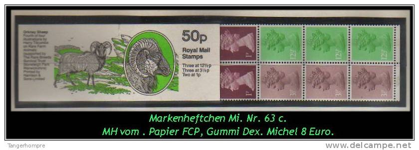 Grossbritannien - 1983, 50 P Markenheftchen Mi. Nr. 63 C. - Booklets