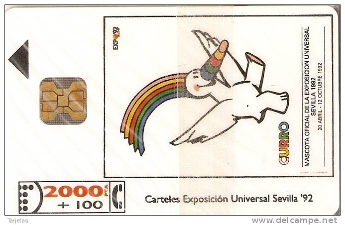 CP-001 TARJETA DE ESPAÑA DE LA EXPO SEVILLA 92 H.EDELMAN (NUEVA-MINT) - Commemorative Advertisment