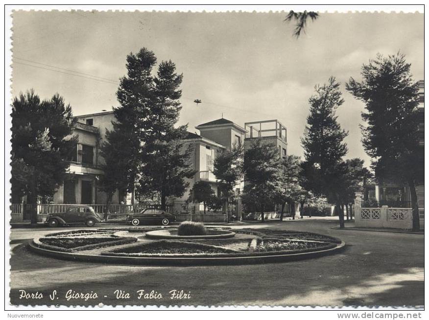 PORTO S. GIORGIO (Fermo) - Via Fabio Filzi - 1957 - Fermo