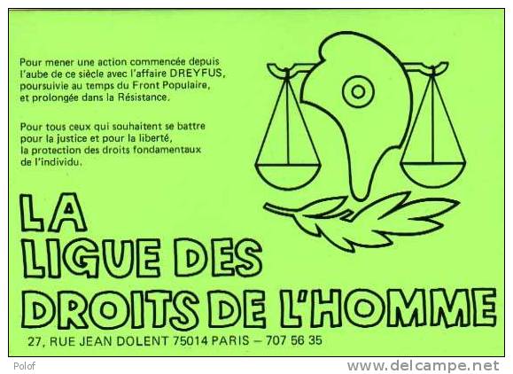 La Ligue Des Droits De L' Homme     (22073) - Events