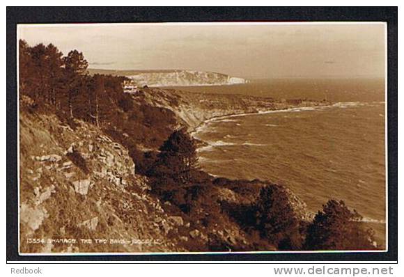 RB 705 - 1935 Judges Real Photo Postcard  - The Two Bays Swanage Dorset - Inverted Watermark 1d Photogravure Stamp ? - Swanage