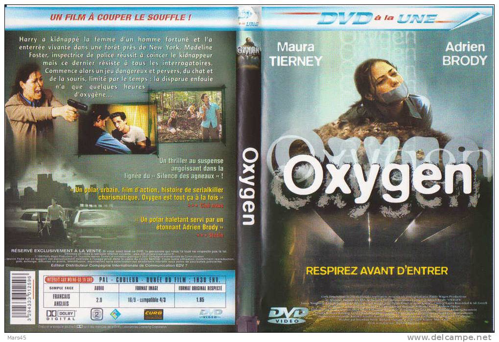 OXYGENE - RESPIREZ AVANT D´ENTRER - ENTERREE VIVANTE - DVD - DRAME - THRILLER - Drame