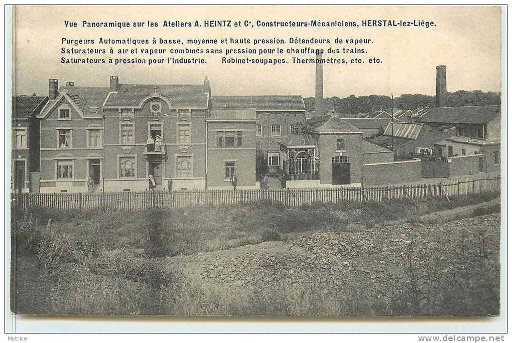 HERSTAL (liège)    -  Vue Panoramique Des  Ateliers A.Heintz Et Cie Constructeurs-Mécaniciens. - Liege