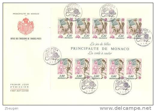 MONACO  1989 EUROPA CEPT MS  FDC - 1989