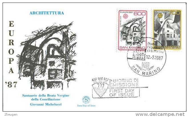 SAN MARINO 1987 EUROPA CEPT FDC - 1987