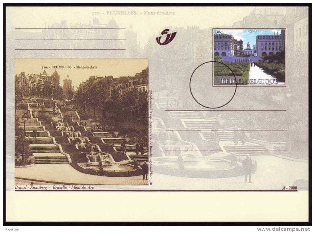 BELGIQUE BELGIUM - 2000 - Série De 6 Entiers Postaux - SPECIMEN - Muster -Bruxelles Autrefois...et Aujourd'hui - Tarjetas Ilustradas (1971-2014) [BK]