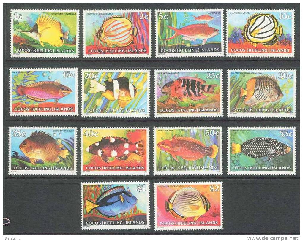 COCOS ISLANDS 1977 FISH - Cocos (Keeling) Islands