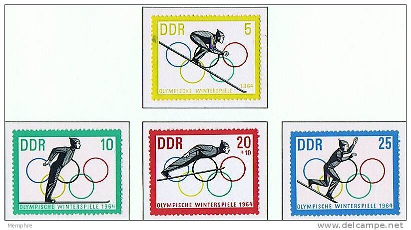 1963  Winter Olympic Games Skiing   Mi Nr  1000-3  ** MNH - Ungebraucht