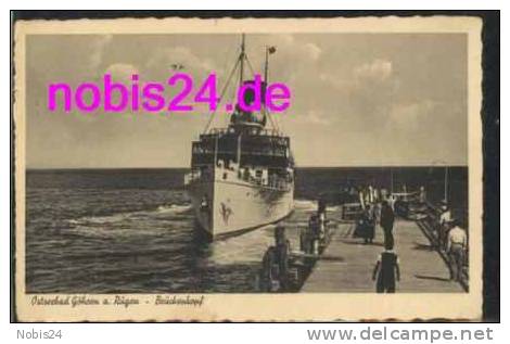 0000384019 18586 Göhren Rügen Brückenkopf Dampfer O 1936 - Göhren