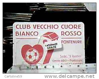 TESSERA ARCI CALCIO CLUB VECCHIO CUORE PONTENURE PIACENZA 1996 97 DB2134 - Trading Cards