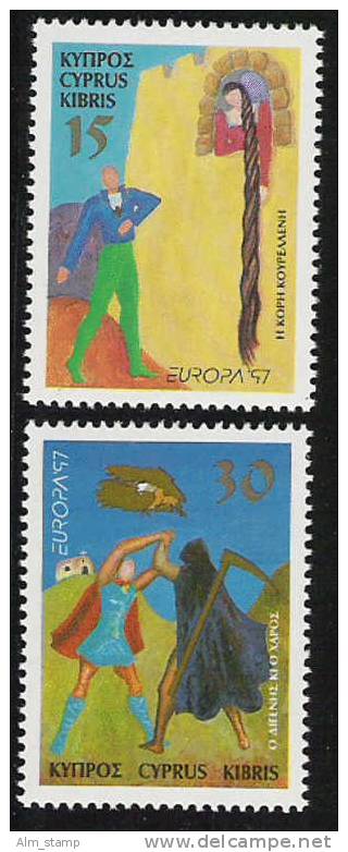 1997  Zypern   Mi. 897-8** MNH Europa: Sagen Und Legenden - 1997