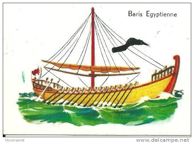 Chromos Image  Bateaux  Baris égyptienne - Autres & Non Classés