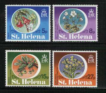 ST. HELENA 1981 Stamps Flowers MNH 333-336 # 2030 - Sint-Helena