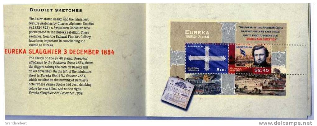 Australia 2004 Eureka Stockade 150th Anniversary Prestige Booklet - See 2nd Scan - Booklets