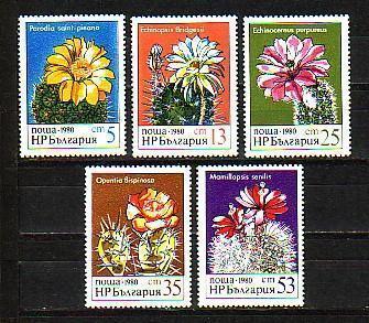 BULGARIA / BULGARIE - 1980 - Cactusses - 5v **  MNH - Cactusses