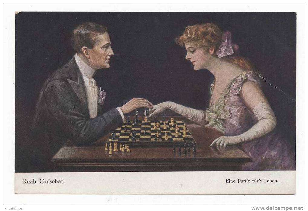 RUAB GNISCHAF - "life Game", Chess, 1917. - Gnischaf, Ruab