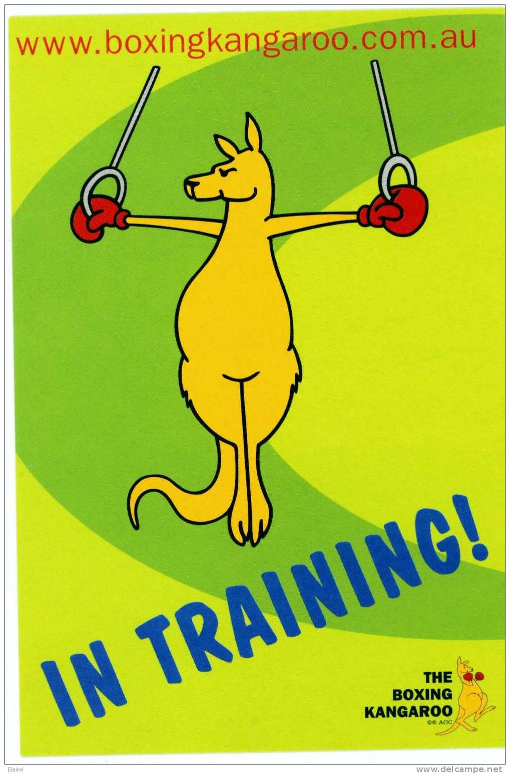 Boxing Kangaroo - Australian Sport Logo - Gymnastics